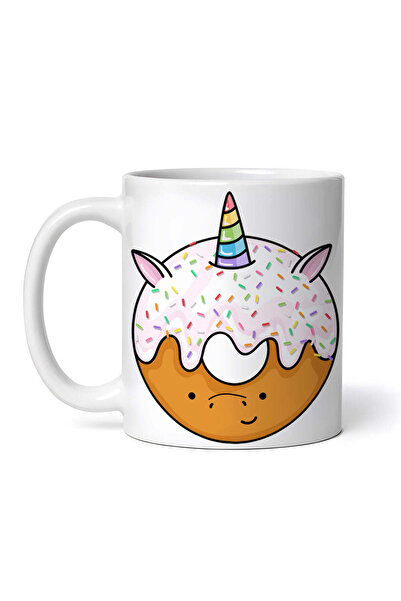 OEM Cană albă personalizată, Donut Unicorn cu vanilie, INOVATIX®. 330ml