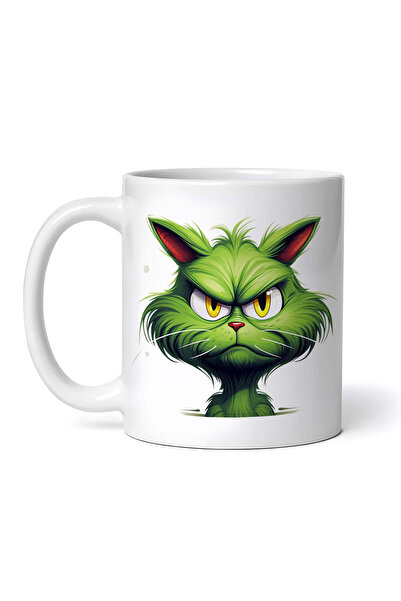 OEM Cană albă personalizată, Grinch furios, INOVATIX®. 330ml