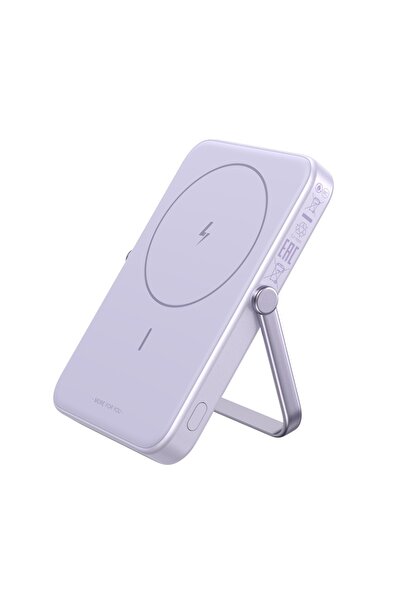 Ugreen Εξωτερική μπαταρία με ψηφιακή οθόνη, Ugreen, γρήγορη φόρτιση, μαγνητική, 5000mAh, USB-C, 18W, 5V/3A, μωβ