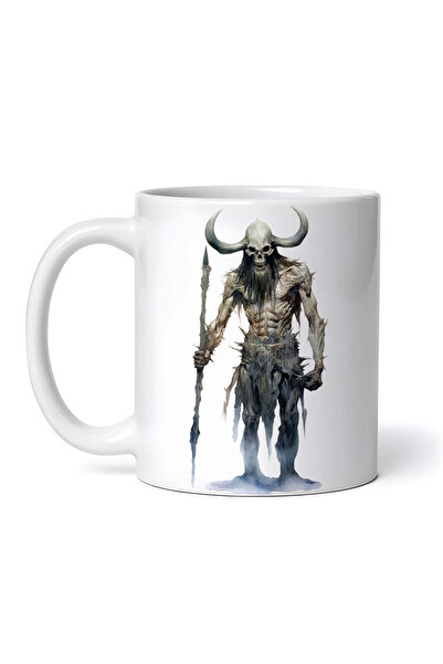 OEM Cană albă personalizată, Draugr Zeul Viking, INOVATIX®. 330ml
