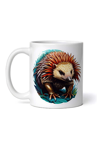 OEM Εξατομικευμένη λευκή κούπα, Μυθολογικός χαρακτήρας Έχιδνα, INOVATIX®. 330ml