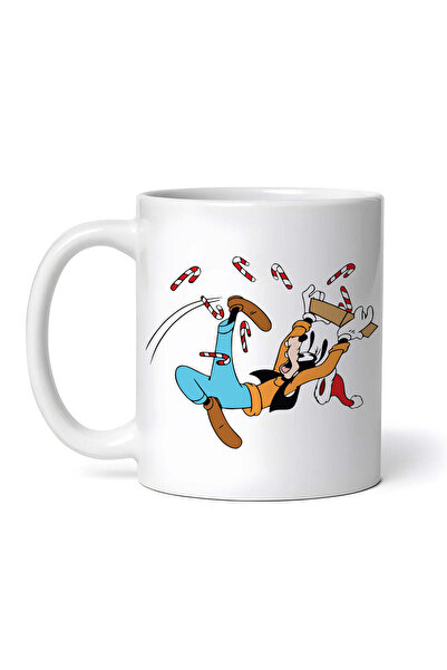 OEM Cană albă personalizată, Goofy și acadelele obraznice, INOVATIX®. 330ml