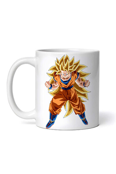 OEM Εξατομικευμένη λευκή κούπα, Goku God Dragon Ball, INOVATIX®. 330 ml