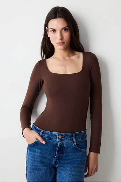 Penti Vorne detaillierter brauner Body
