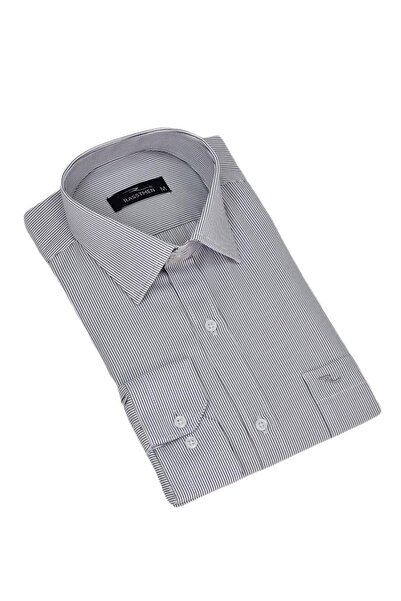 rasstmen Чоловіча смугаста класична сорочка з довгими рукавами та однією кишенею BGL-ST04553