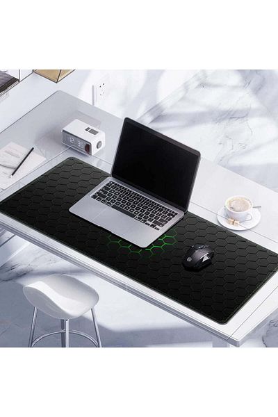 Velixo Large Rubber Mousepad, 80x30cm, Non-slip, Waterproof,anti-tear Edges,honeycomb Design, Office/gaming