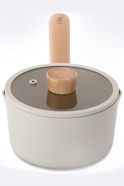 NEOFLAM Fika Alüminyum Döküm Süt Tavası Cam Kapaklı 16cm