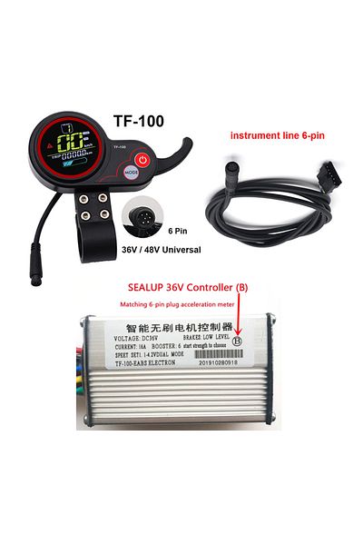 Choice TF-100 36V 16A B set 36V 16A 48V 20A Brushless Motor Controller TF-100 LCD Display Meter for Kugoo M