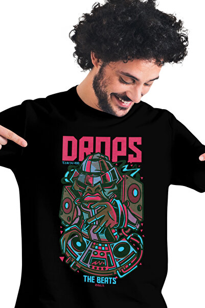 StoryGift Romania Tricou Barbati Cu Portret Barbat Dj, Petrecere, Muzica Mixa...