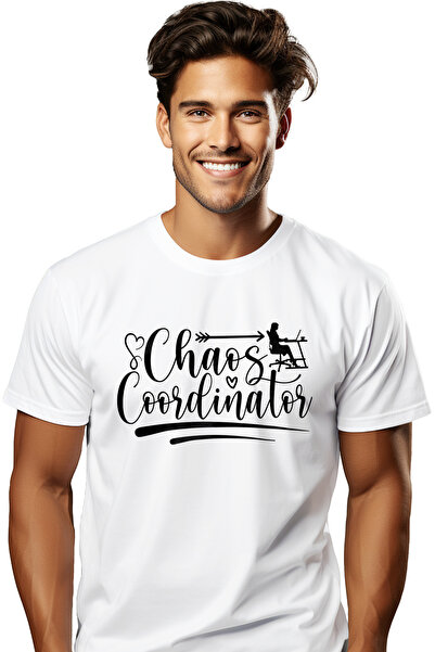 StoryGift Romania Tricou Barbati Cu Textul "chaos Coordinator" - Coordonatoru...