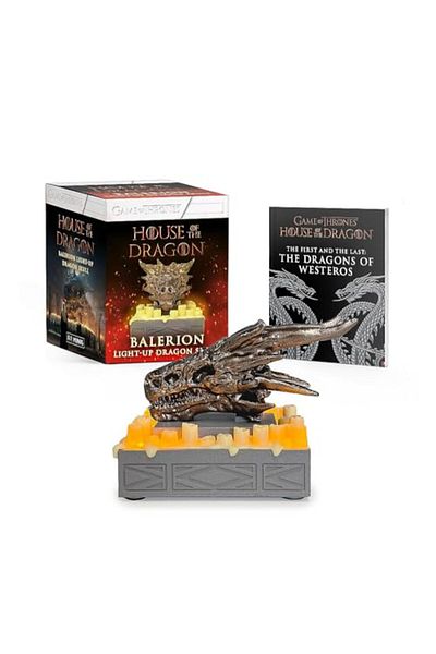 Running Press House Of The Dragon Balerion Lightup Dragon Skull