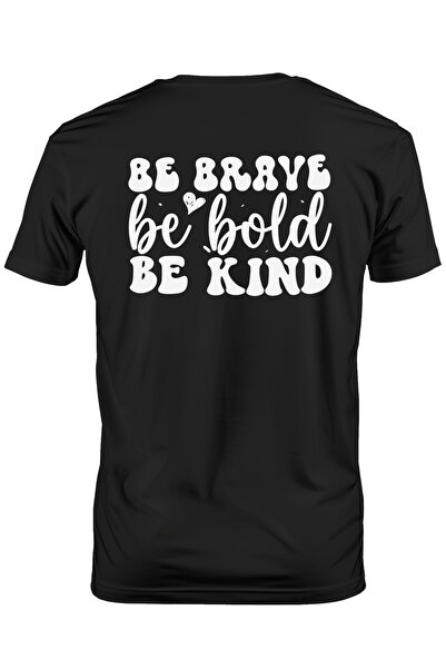StoryGift Romania Tricou Barbati Cu Textul "be Brave, Be Bold, Be Kind" - Fii...