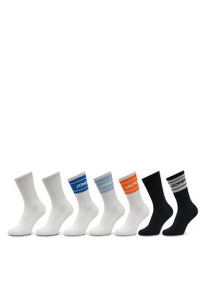 Jack & Jones Jack Jones Men's Set of 7 Pairs of High Socks 12270245 White