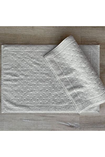 Cotton Box Set 2 prosoape picioare bumbac 100%, 50x70cm, Nokta Light Grey