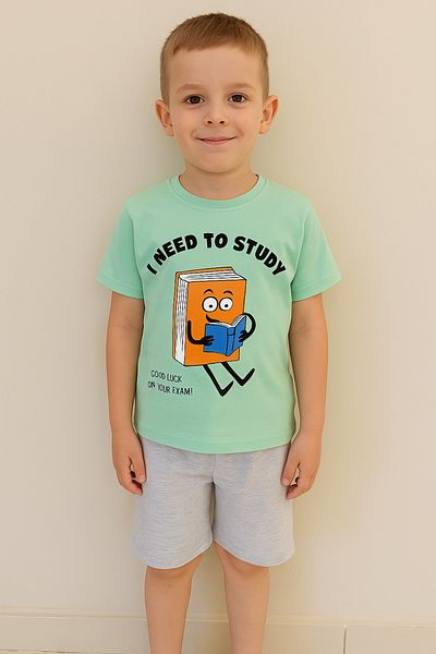 e-çocuk I Need to Study 2 Piece Boy's Suit 4756