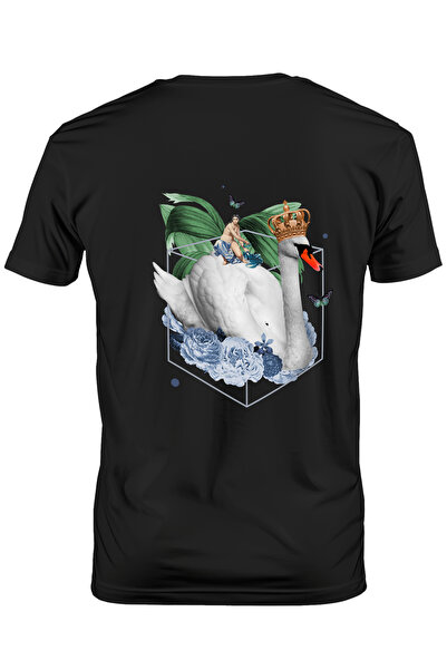 StoryGift Romania Tricou Barbati Personalizat Regina Lebada, Flori, Zeita, Fl...