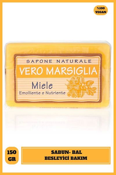Nesti Dante 150 g Soap Vero Marsiglia Honey Honey - Vegan Care