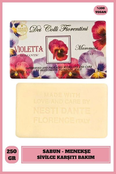 Nesti Dante Dei Colli Fiorentini Sweet Violetta Solid Soap 250 g |   Anti |   Violet Essence
