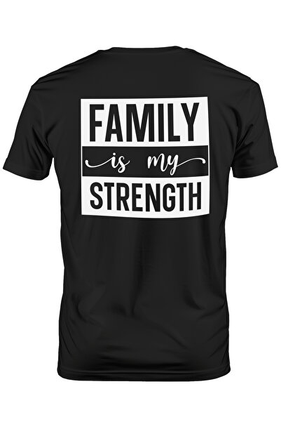 StoryGift Romania Tricou Barbati Cu Textul In Engleza "family Is My Strength"...