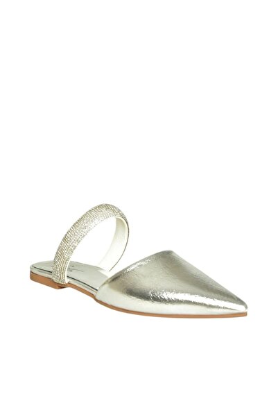 Fox Shoes U590491809 Papuci de damă cu vârf ascuțit argintiu