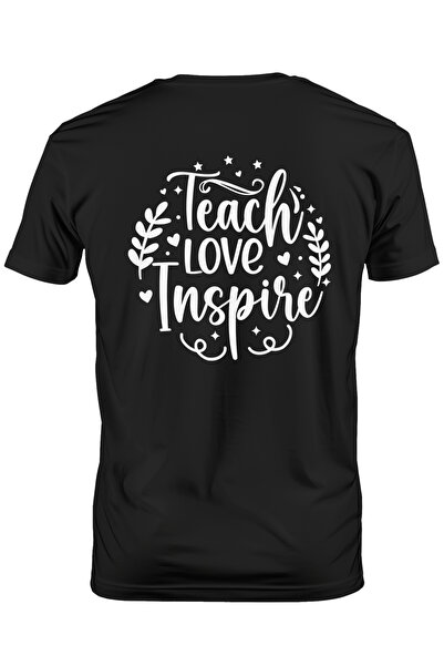 StoryGift Romania Tricou Barbati Cu Textul In Engleza "teach, Love, Inspire" ...