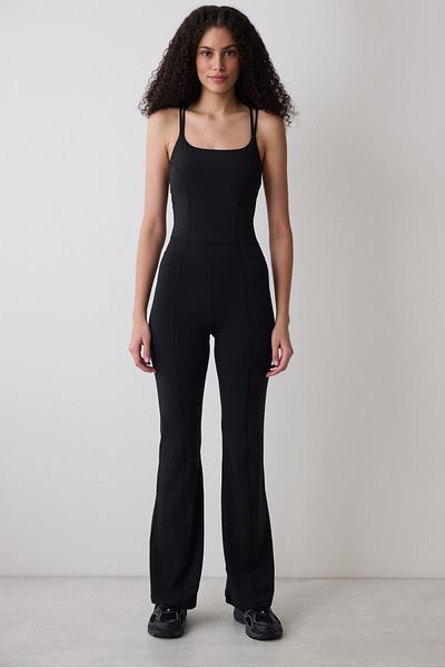Penti Black Cross Back Sleeveless Long Jumpsuit