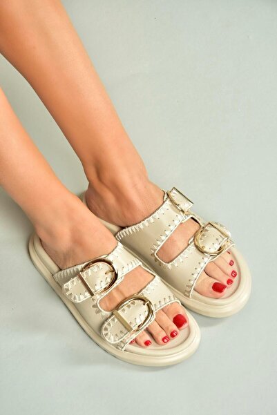 Fox Shoes U267146209 Beige Women's Slippers