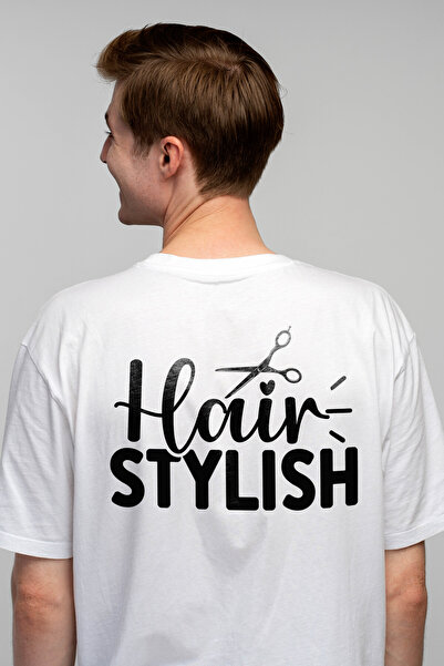 StoryGift Romania Tricou Barbati Cu O Foarfeca Pentru Stilisti Cu Mesajul In ...