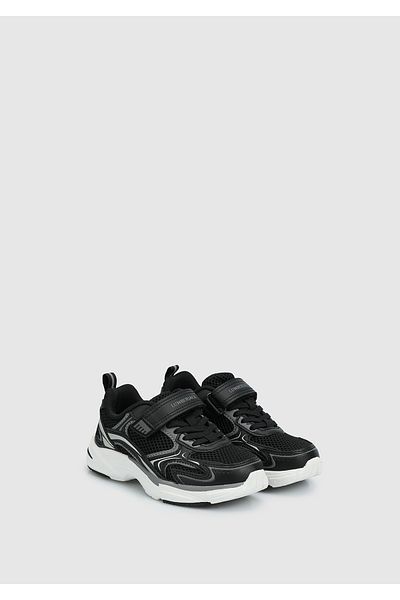 lumberjack Bulk black leather boy's sneaker