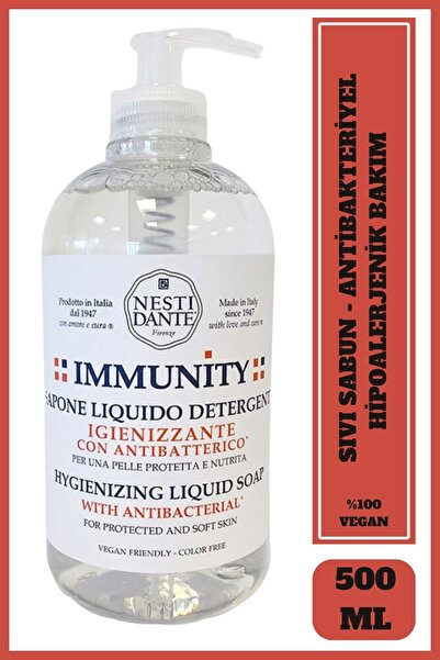 Nesti Dante Immunity Hygienizing Sıvı Sabun 500 ml | Hijyenik Temizlik | El v...