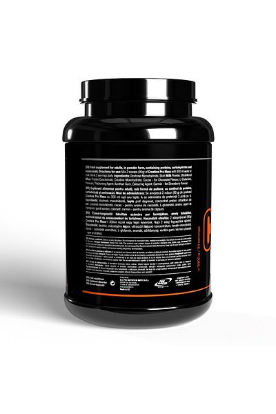 Pro Nutrition Creatine-based Muscle Mass Gainer, Creatine Pro Mass Strawberry 3000g