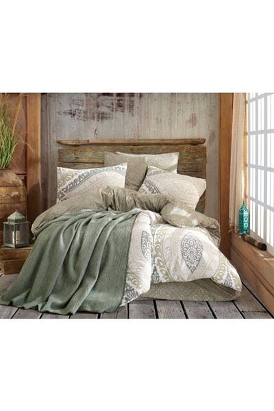 Nazenin Set 5 pieces, bedding + blanket, Nazenin Home, Evidence Beige