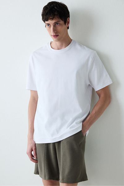 Penti Timeless White T-Shirt-Pyjama-Oberteil für Herren