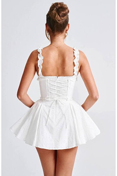 Friday Mood Γυναικείο φόρεμα με λεπτομέρεια σε σχήμα χτένας