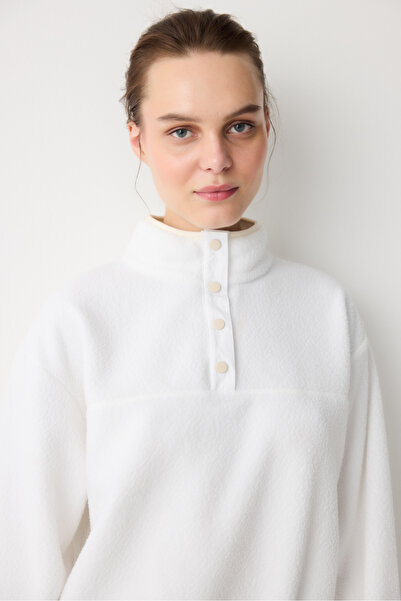 Penti Λούτρινο μπουφάν με λευκό γιακά