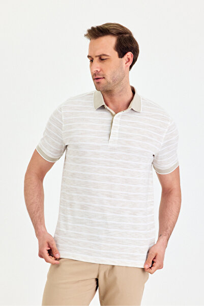 ENQUE Чоловічий базовий поло з прихованою застібкою, некрутиться, комір поло, бавовна, облягаючий крій