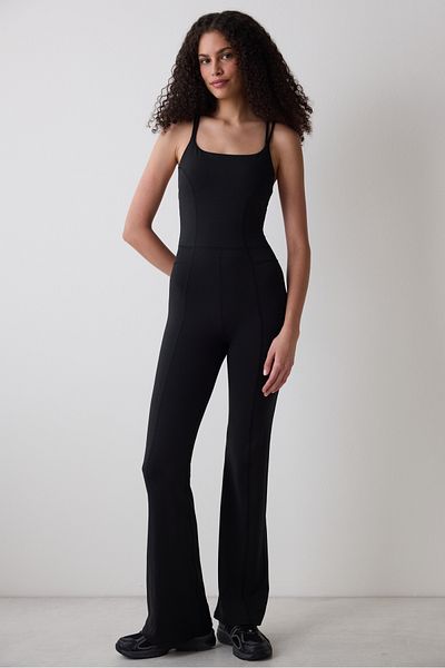 Penti Black Cross Back Sleeveless Long Jumpsuit