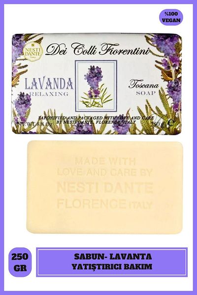 Nesti Dante Dei Colli Fiorentini Tuscany Solid Soap - 250g Soothing Lavender Extract