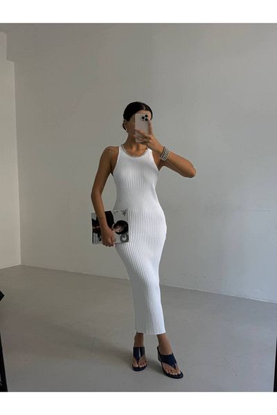 vuvutasarım Γυναικείο φόρεμα Halter Neckline Chain Detailed Cross Strap 52225114