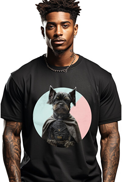 StoryGift Romania Tricou bărbătesc cu portret de câine Star Wars, câine în ne...