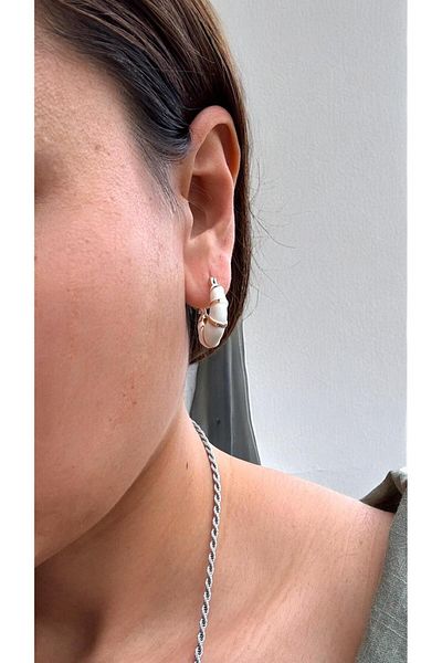 XUPING JEWELRY Colorful Mined U Earrings