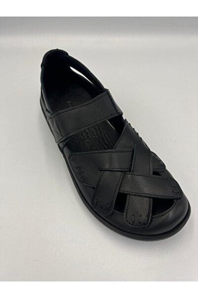 Mammamia Women's Daily Summer Orthopedic Leather Semi-Sandal Shoes