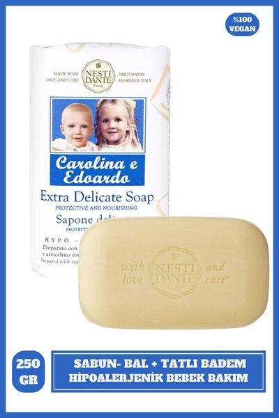 Nesti Dante Baby Caroline E Edoardo Katı Sabun 250gr | Hipoalerjenik ve Göz Y...