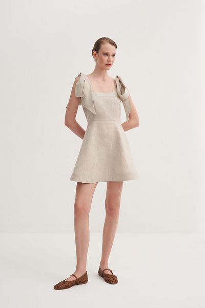 Jorbinol Linen Bow Dress