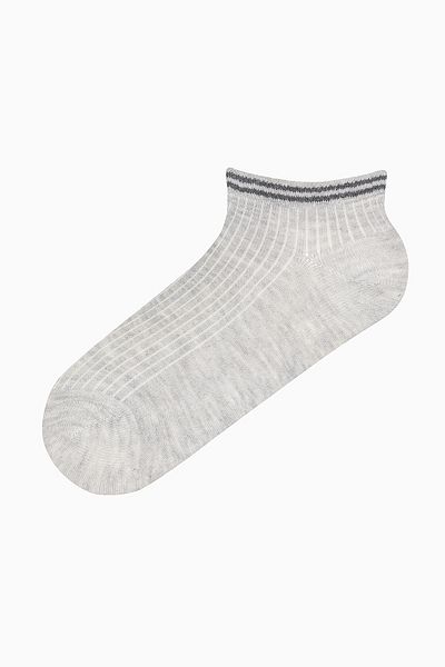 Penti Mixed Pattern Black Gray 5-Piece Booties Socks