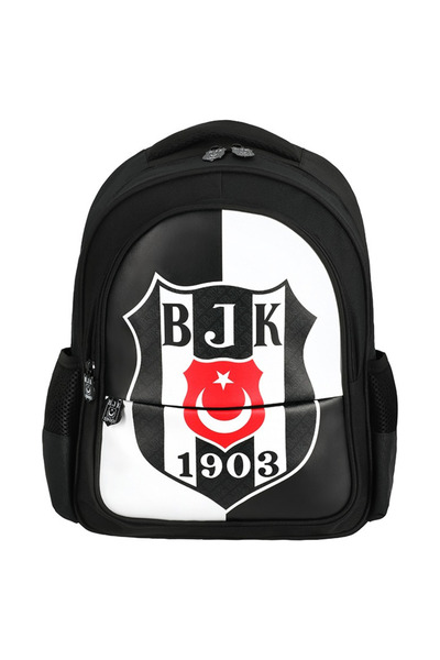 Beşiktaş Σχολικό σακίδιο πλάτης με φερμουάρ 4 θέσεων με εκτύπωση Beşiktaş