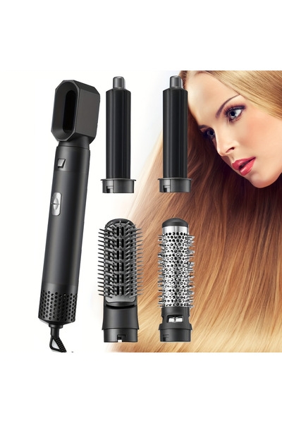 COOYA 5 in 1 Hair Dryer Brush Styler, With 5 Styling Tools, 3-speed temperature,1000W, for Hairstyle,Black