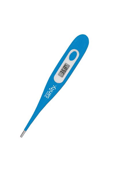 sanity Sanity Basic Temp Digital Thermometer, LCD Display, Blue
