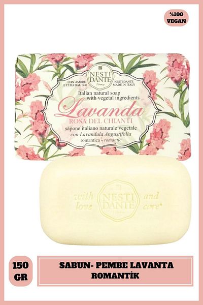 Nesti Dante Lavanda Rosa Del Chianti Solid Soap 150g |   Moisturizing and Calming |   Lavender