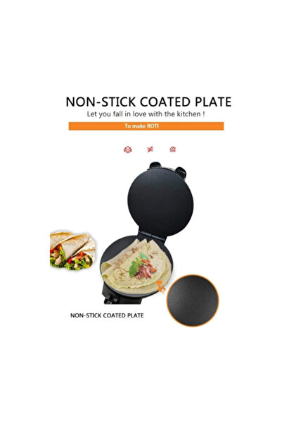 MACON Roti Chapati Maker – Non-Stick Flatbread & Tortilla Press with Adjustable Temperature Control